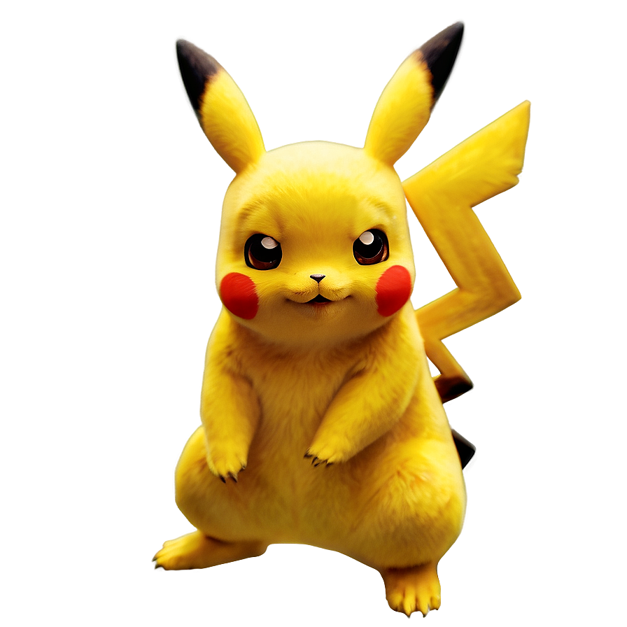 Sitting Pikachu Transparent Png 05262024 PNG