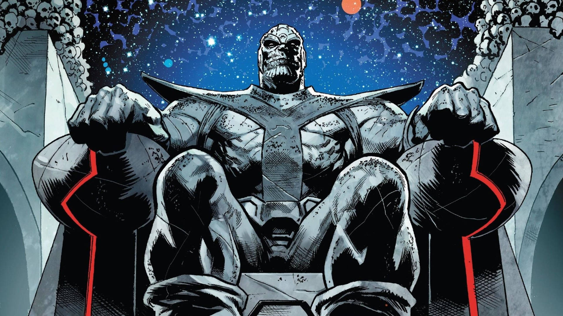 Sitting Thanos Comic Book Wallpaper