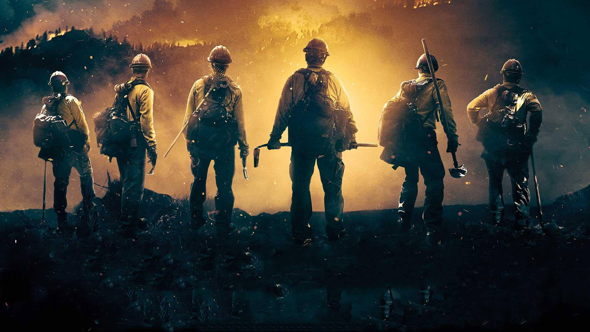 Six Firefighters Responding To Wildfire Wallpaper