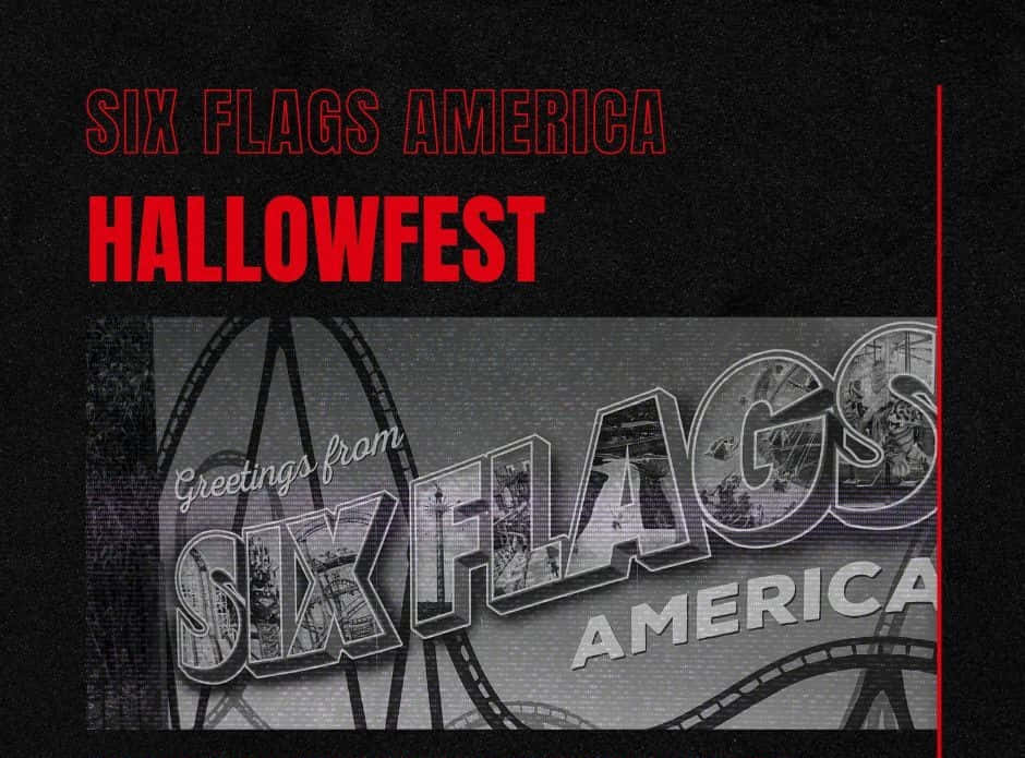 Six Flags America Halloweenfest Poster