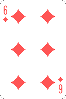 Six_of_ Diamonds_ Playing_ Card PNG