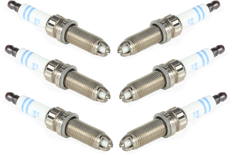 Six Spark Plugs Arrangement PNG