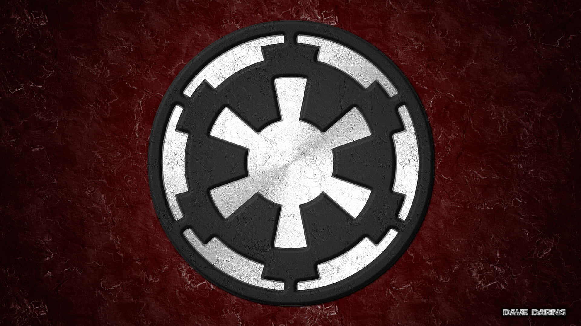 Six-spoked Star Wars Imperial Symbol Wallpaper