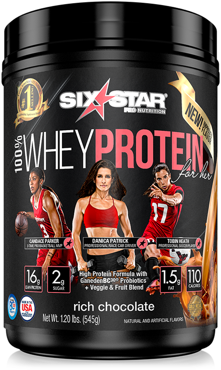 Six Star Whey Protein For Her Chocolate Flavor PNG