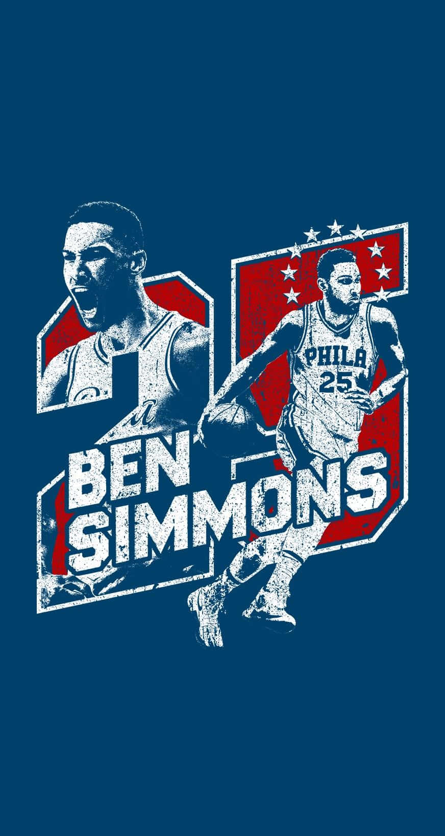 Ben Simmons 25 års jubilæum T-shirt Wallpaper