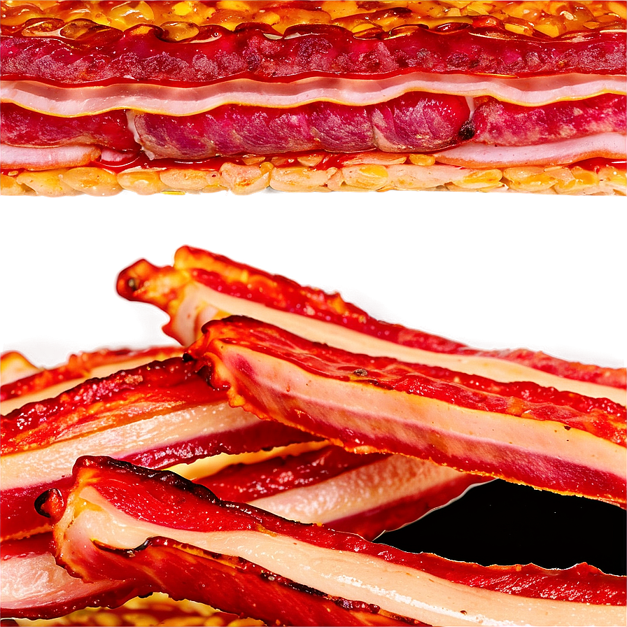 Sizzling Bacon Strips Png Gyg PNG