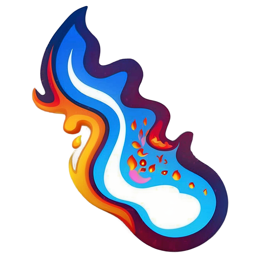 Sizzling Fire Emoji Element Png Khx PNG