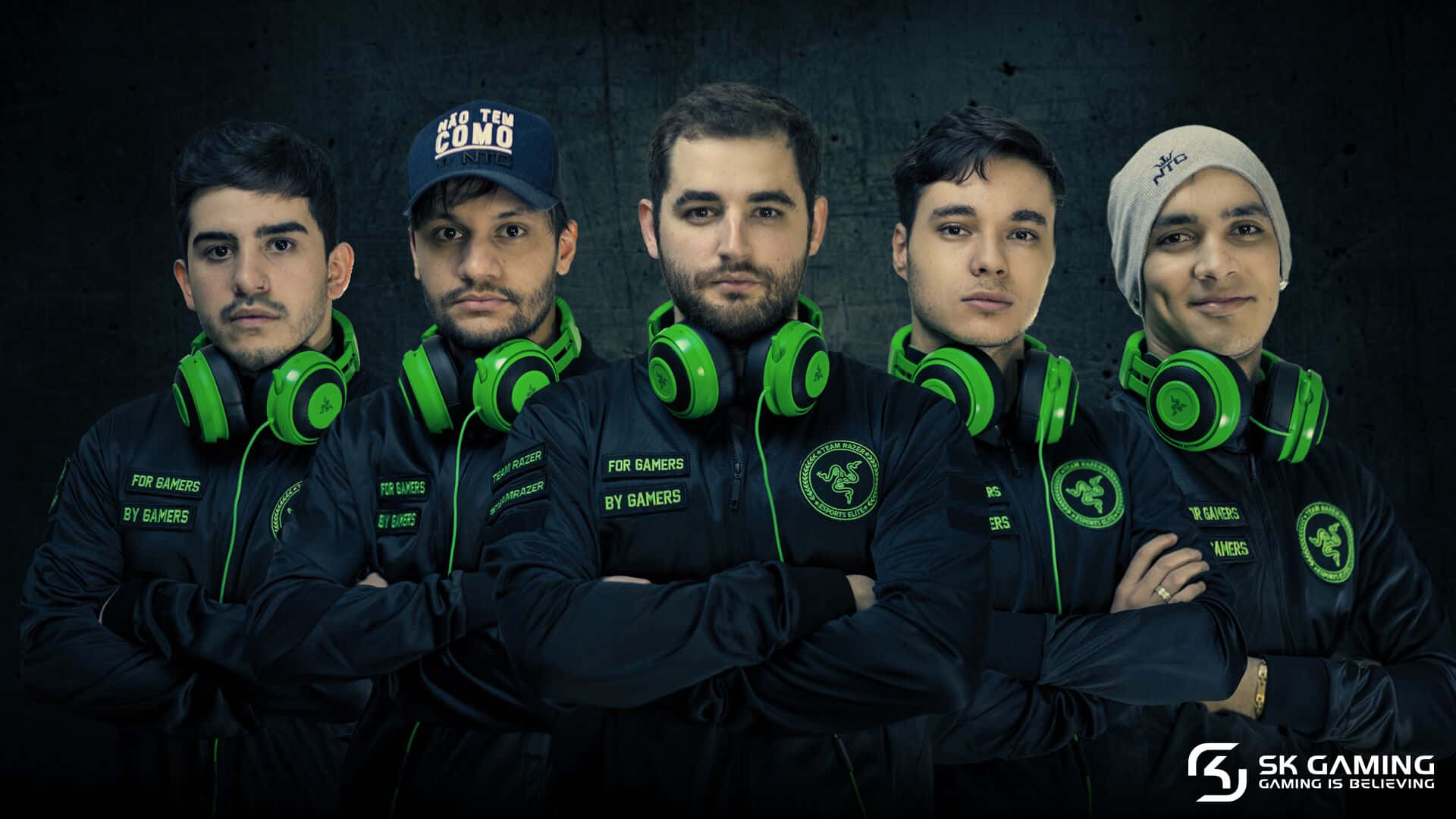 SK Gaming in action with the iconic logo on display Wallpaper