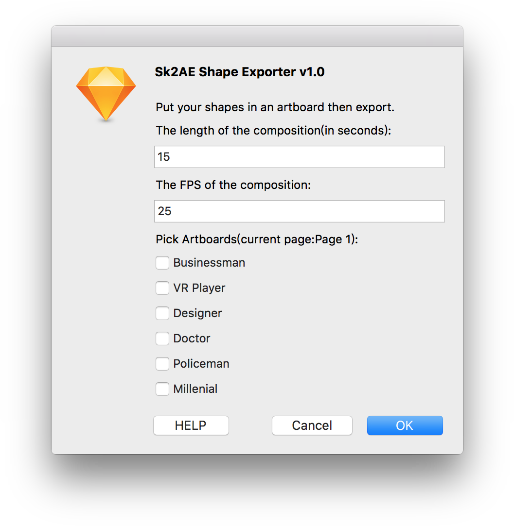 Sk2 A E_ Shape_ Exporter_ Dialog_ Box PNG