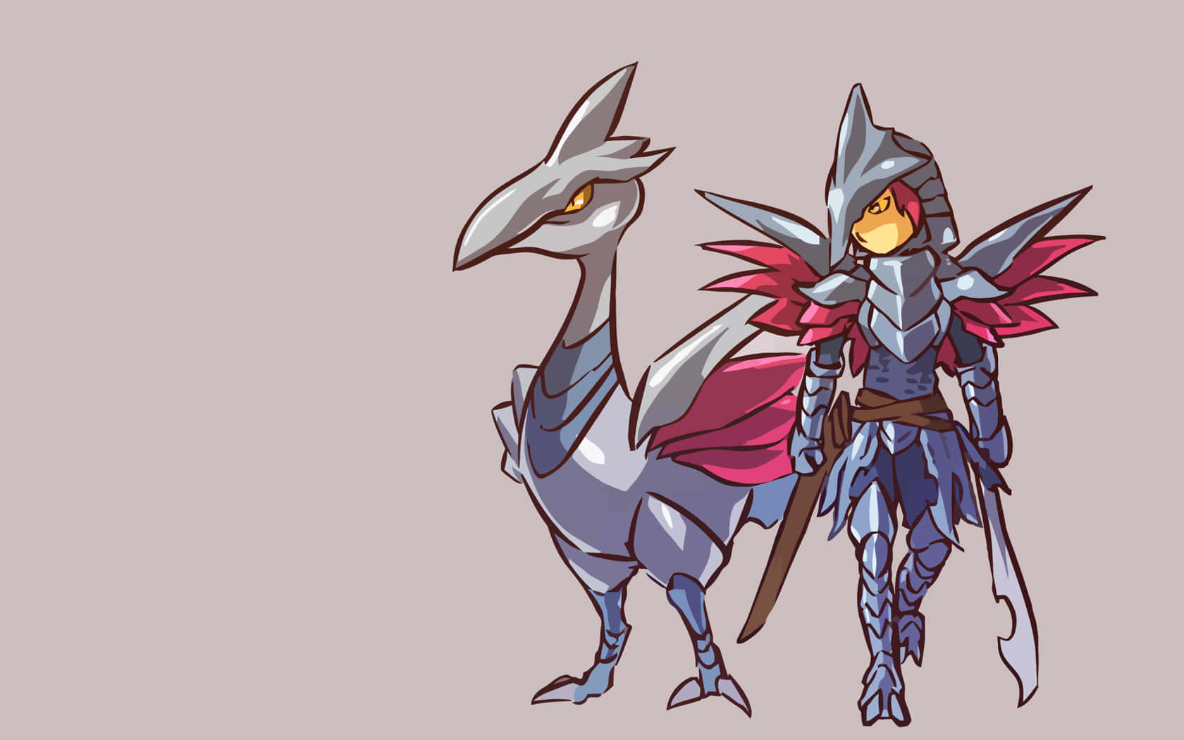 Skarmory With Human Form Wallpaper