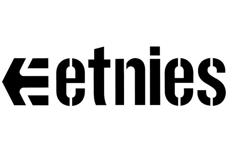 Logotipoda Etnies Em Um Fundo Branco Papel de Parede