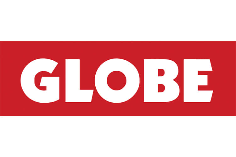 Globuslogotyppå En Röd Bakgrund Wallpaper