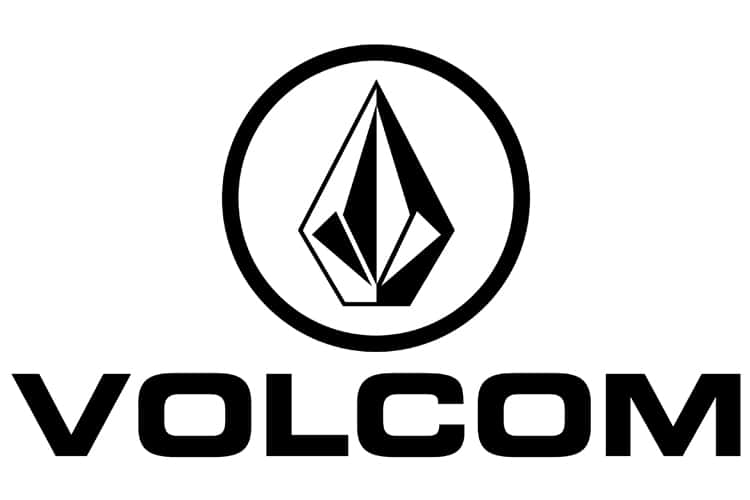 Volcom logo på en hvid baggrund Wallpaper