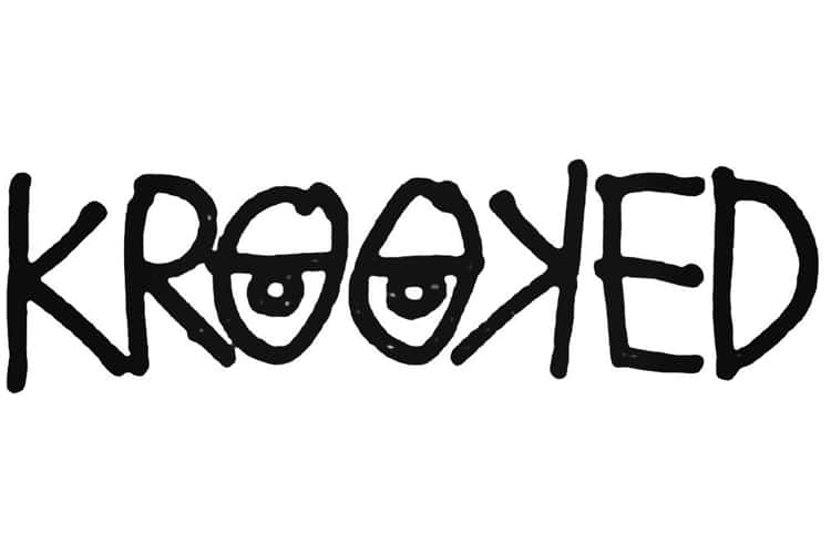 A Black And White Image Of The Word Crooked Wallpaper