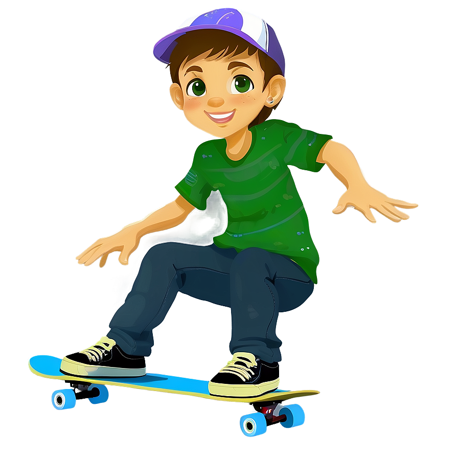 Skateboarding Kids Png Pcd57 PNG