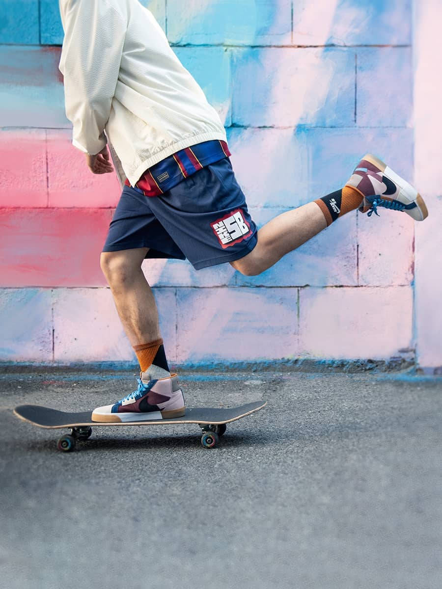 Skateboarding Run Wallpaper