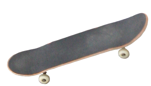 Skateboardon Teal Background PNG