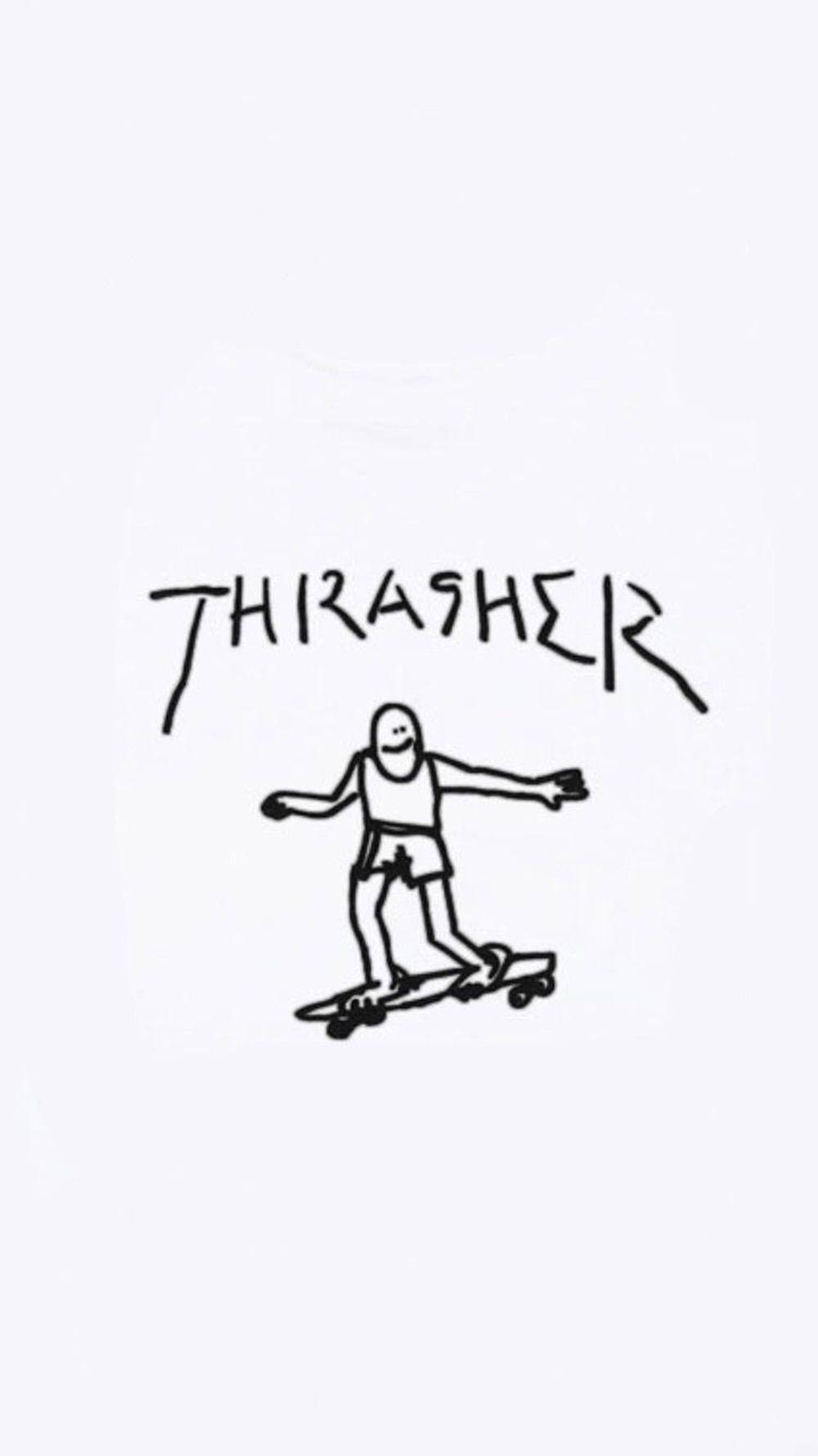 Skater Aesthetic Thrasher Stick Figure Wallpaper