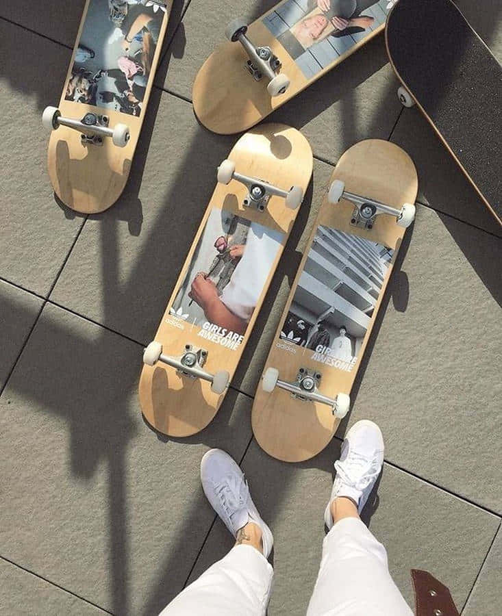 Skater_ Style_ With_ Custom_ Decks Wallpaper