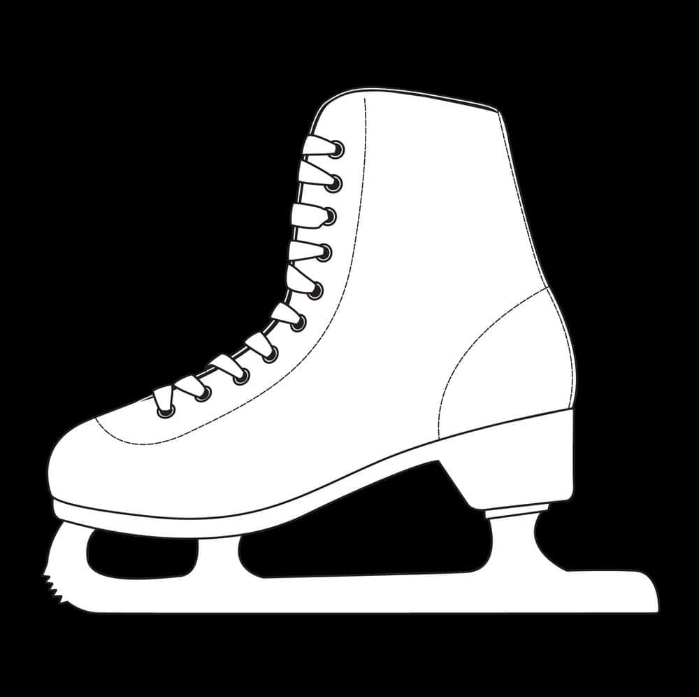 Black And White Ice Skating Background