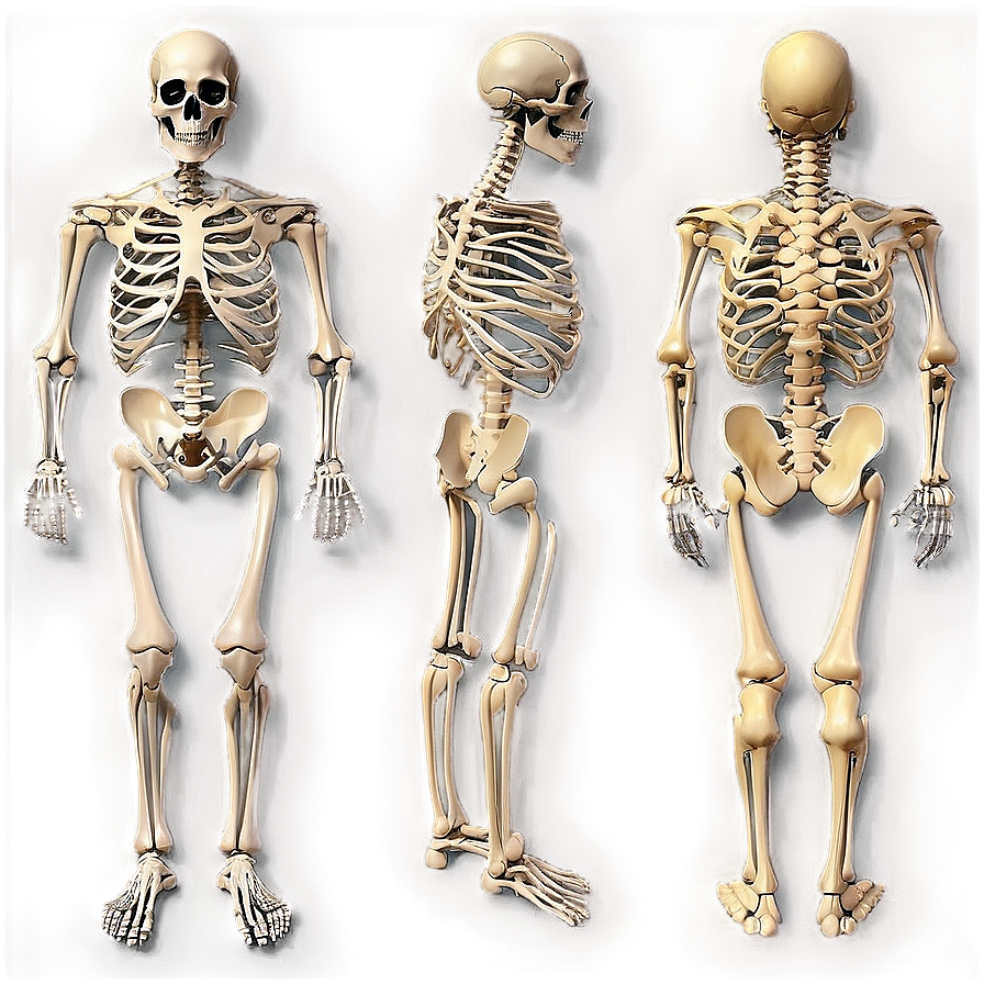 Skeletal System With Labels Png 06132024 PNG