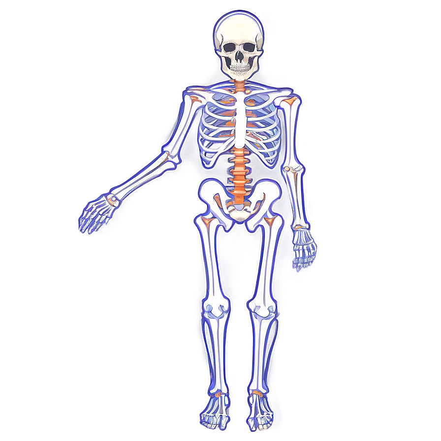 Skeletal System Without Labels Png 06132024 PNG