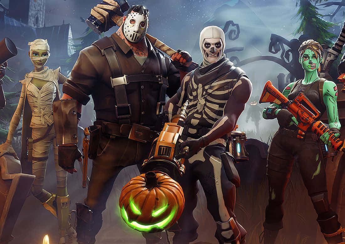 Dress Up for Halloween and Turn Yourself into a Skeleton! Wallpaper