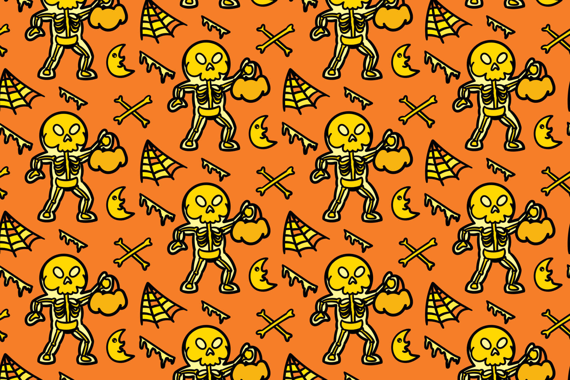 Stay undead this Halloween in spectacular skeleton costumes! Wallpaper
