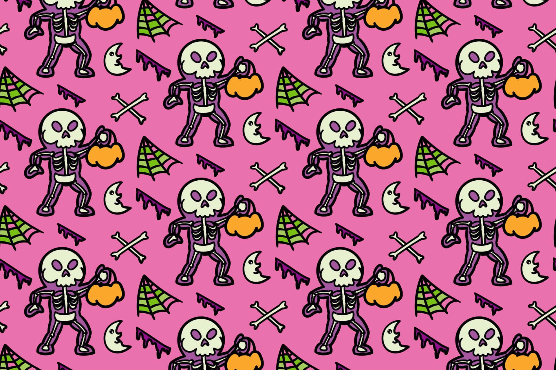 Get Into the Halloween Spirit With Spooky Skeleton Costumes Wallpaper