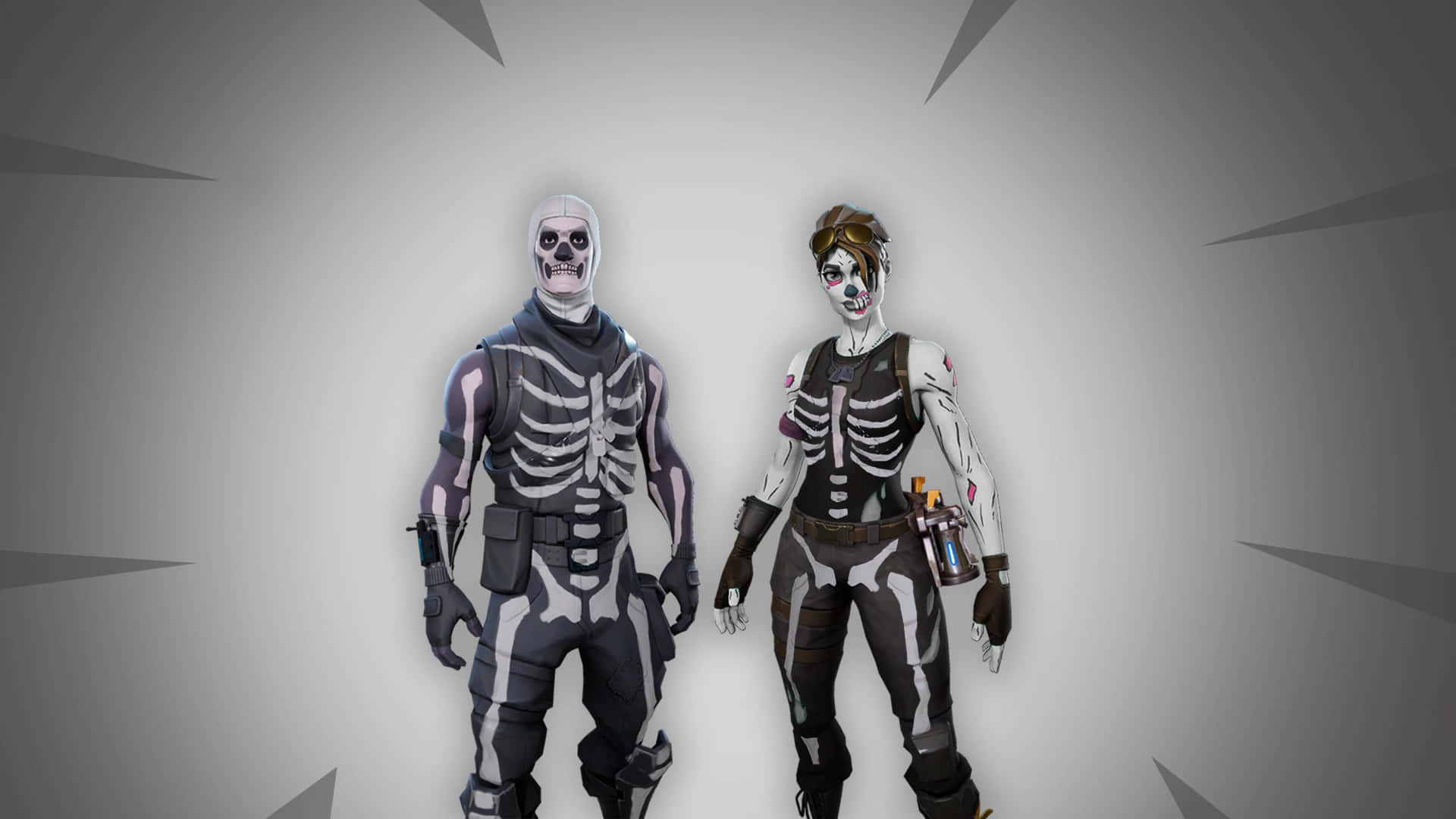 "Be sure to stand out from the crowd in a skeleton costume this Halloween!" Wallpaper