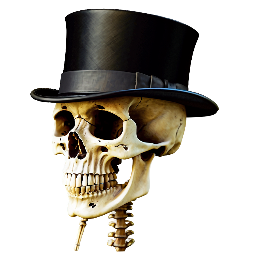 Skeleton In Top Hat Png 50 PNG