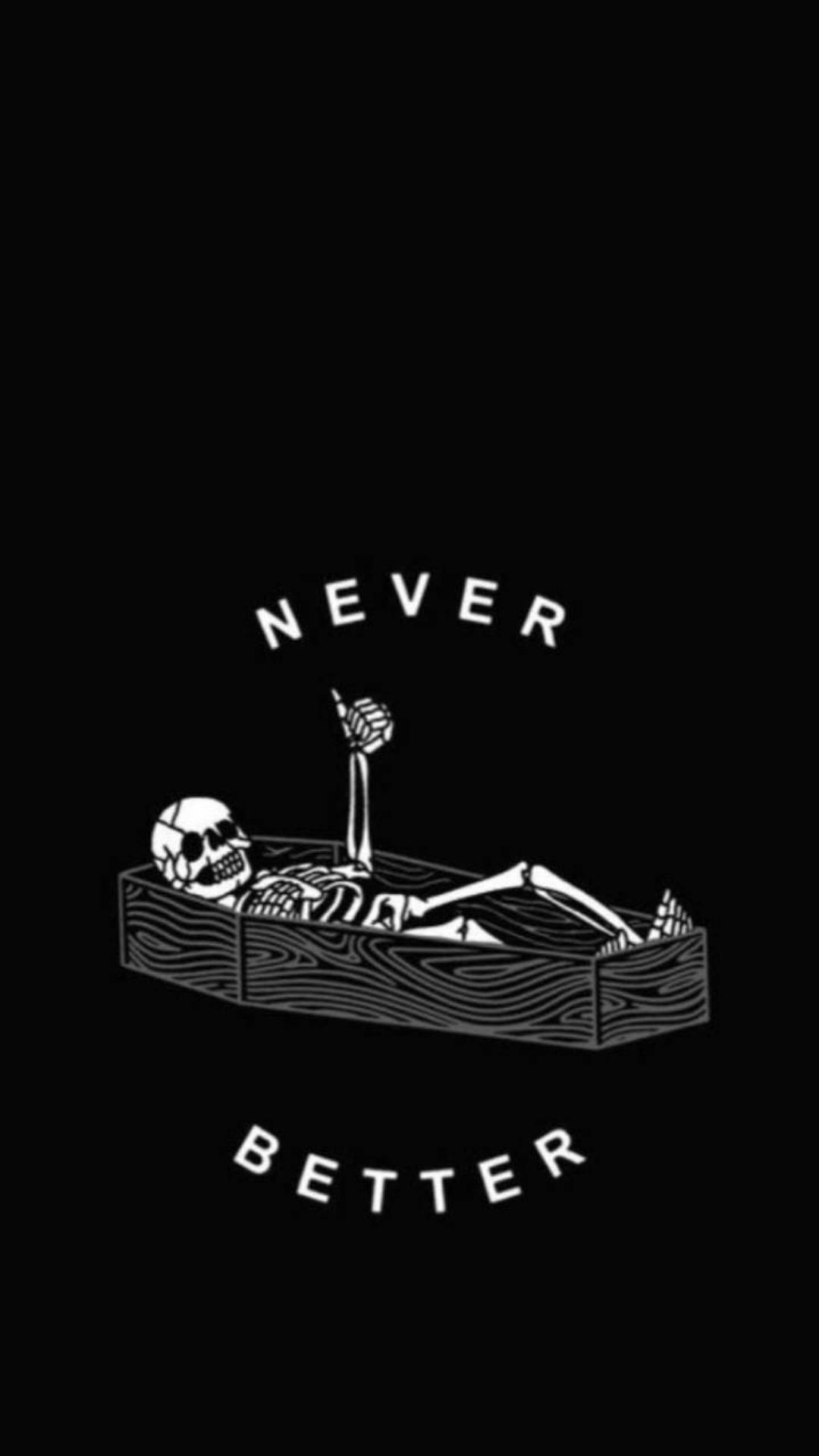 Skeleton Meme Coffin Wallpaper