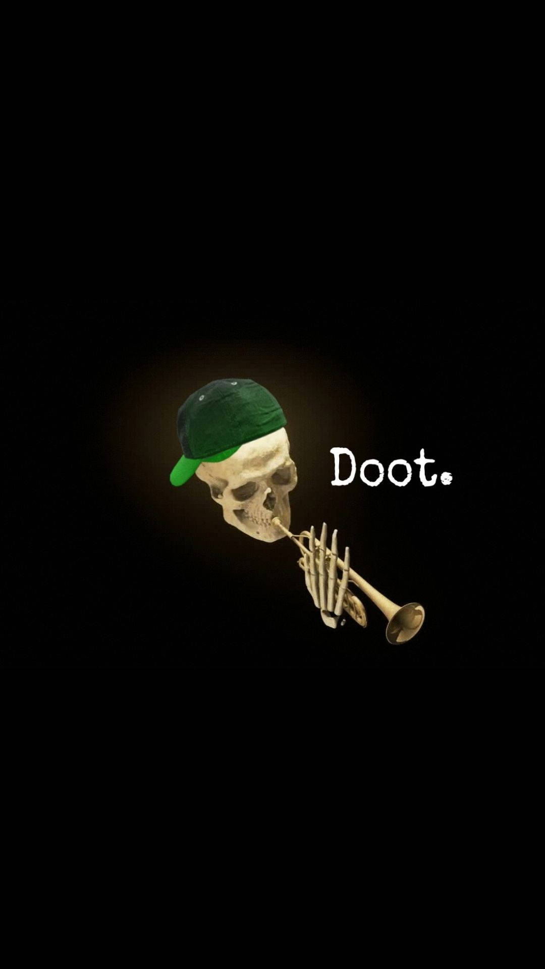 Skeleton Meme Trumpet