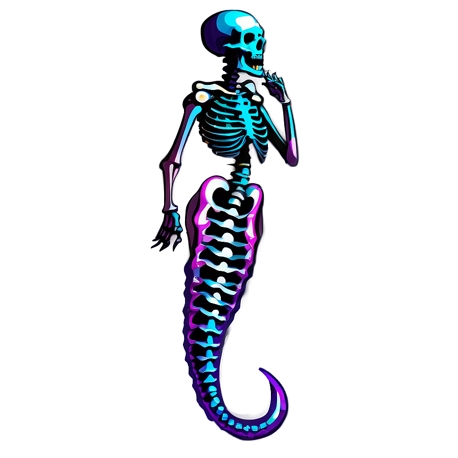 Skeleton Mermaid Png 05032024 PNG