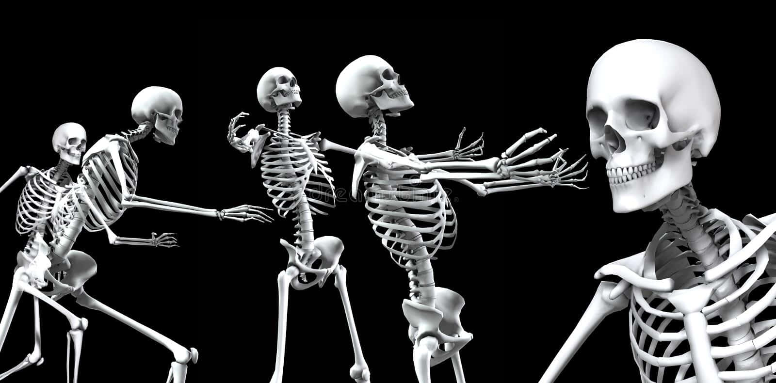 Fremvisdit Bedste Halloween Look Med En Skelet!