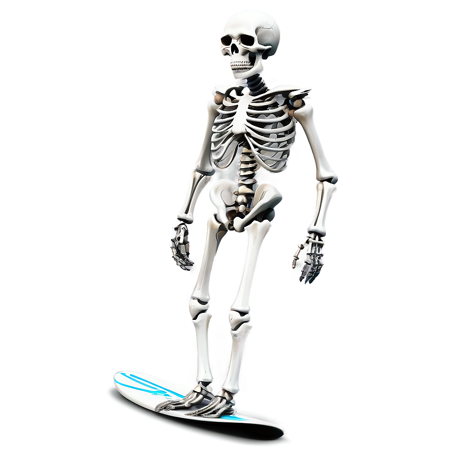 Skeleton Surfer Png Wxc PNG