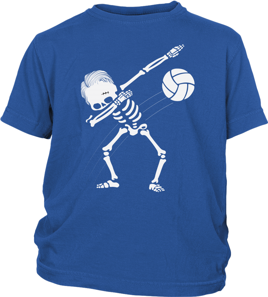 Skeleton Volleyball Graphic Tshirt PNG
