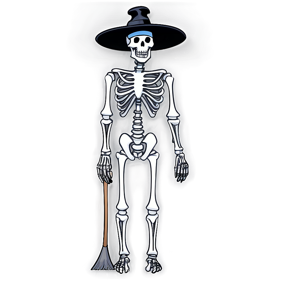 Skeleton Witch Png 05032024 PNG