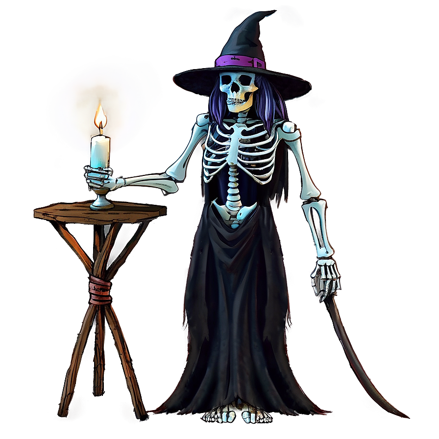 Download Skeleton Witch Png 85 | Wallpapers.com