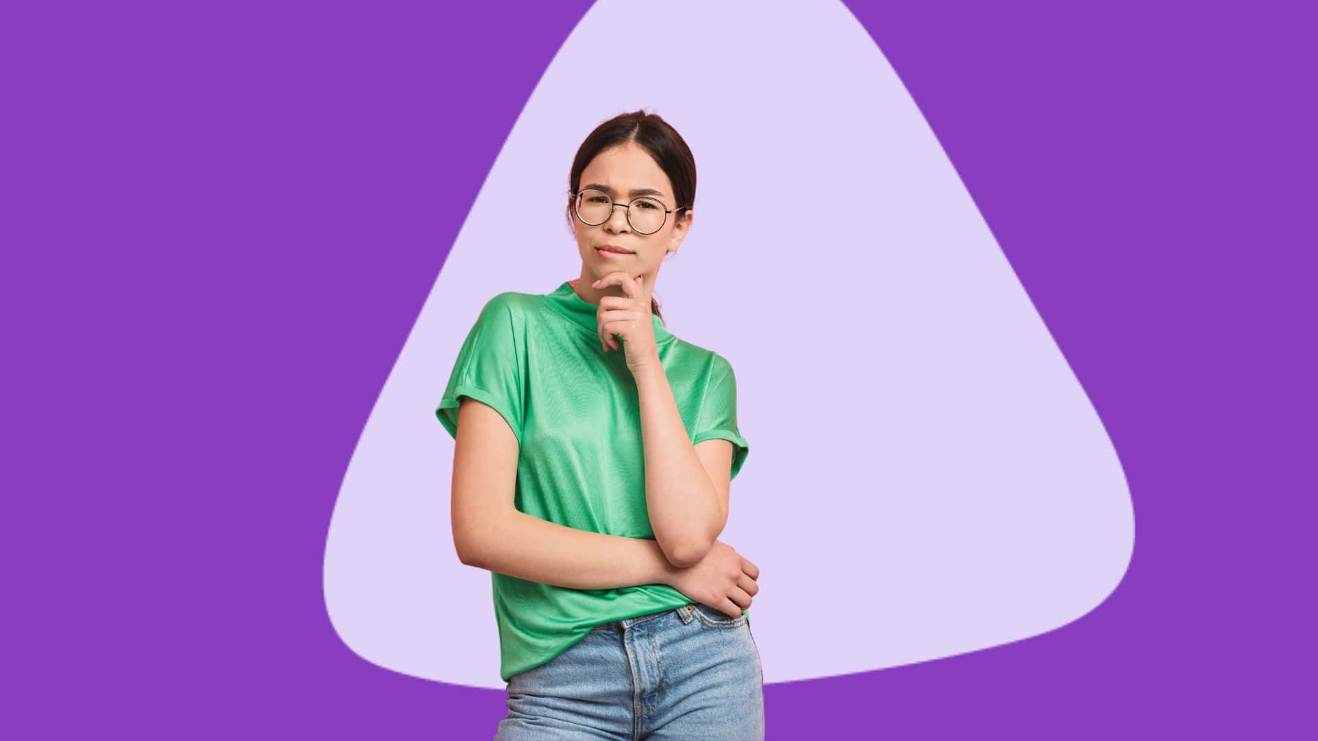 Skeptical Woman Thinking Wallpaper