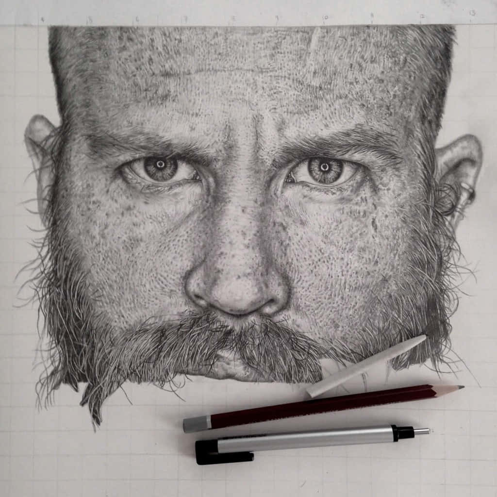 Realistic Face Sketch Art Picture