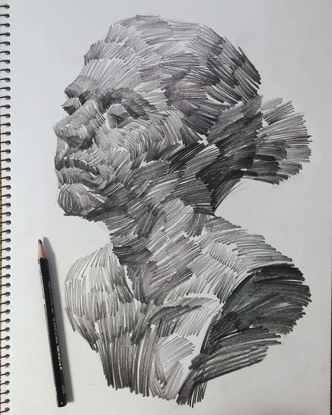 Pencil Strokes Sketch Art Picture