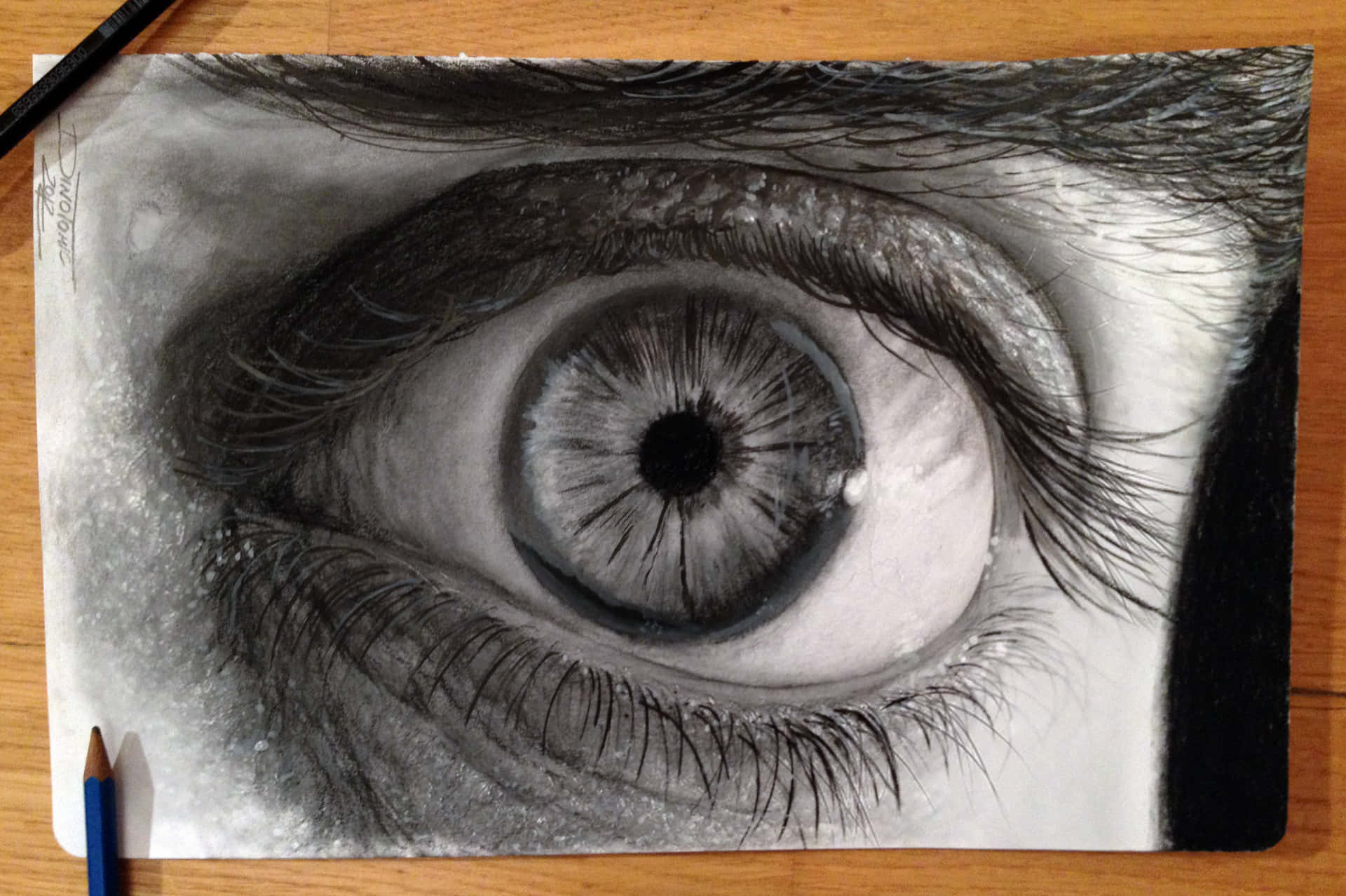 Human Eye Sketch Art Picture