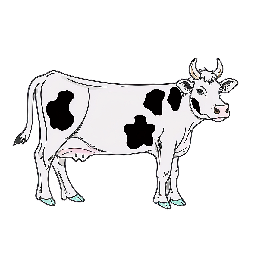 Sketch Of Cow Png Dil PNG