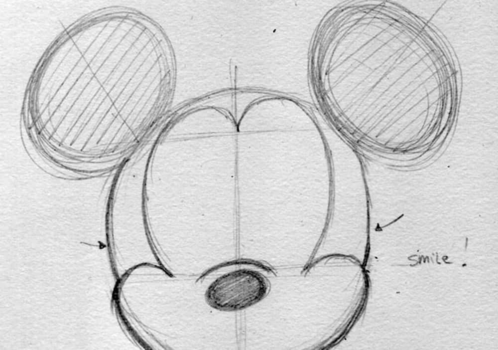 Basic Mickey Mouse Sketch Pictures
