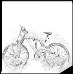 Sketch Style Bicycle Transparent Background.png PNG