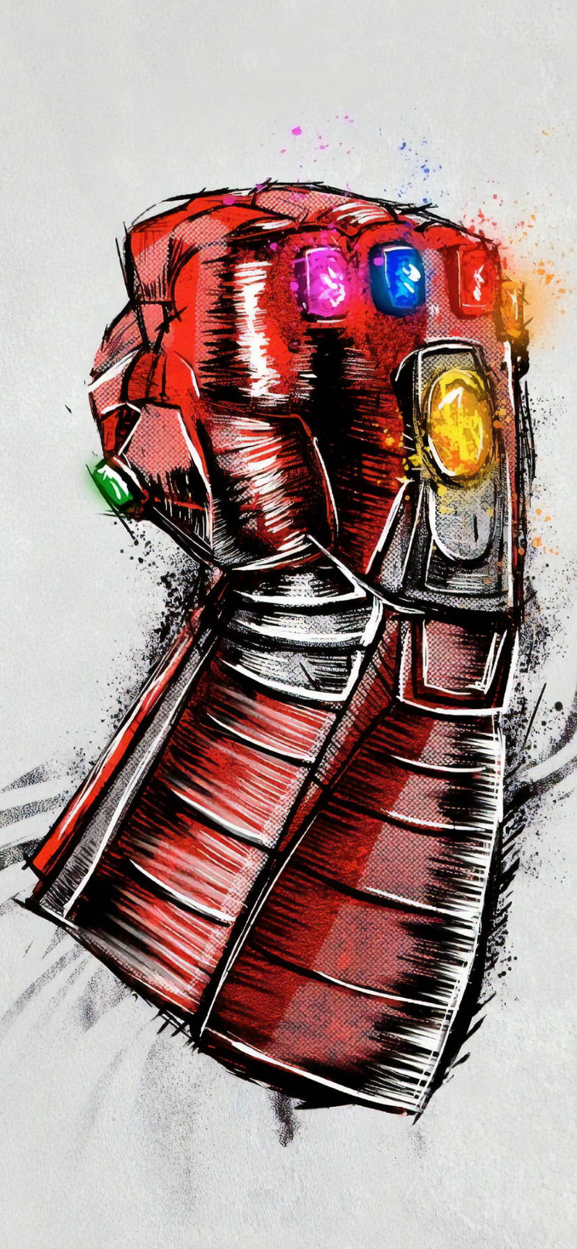 Sketched Infinity Gauntlet Marvel Iphone Xr
