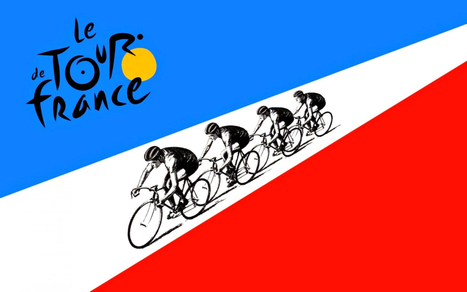 Sketched Photo Of Tour De France Background