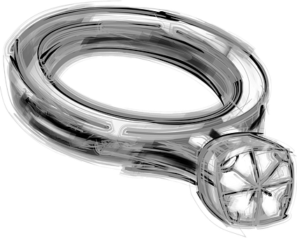 Sketchof Diamond Ring PNG