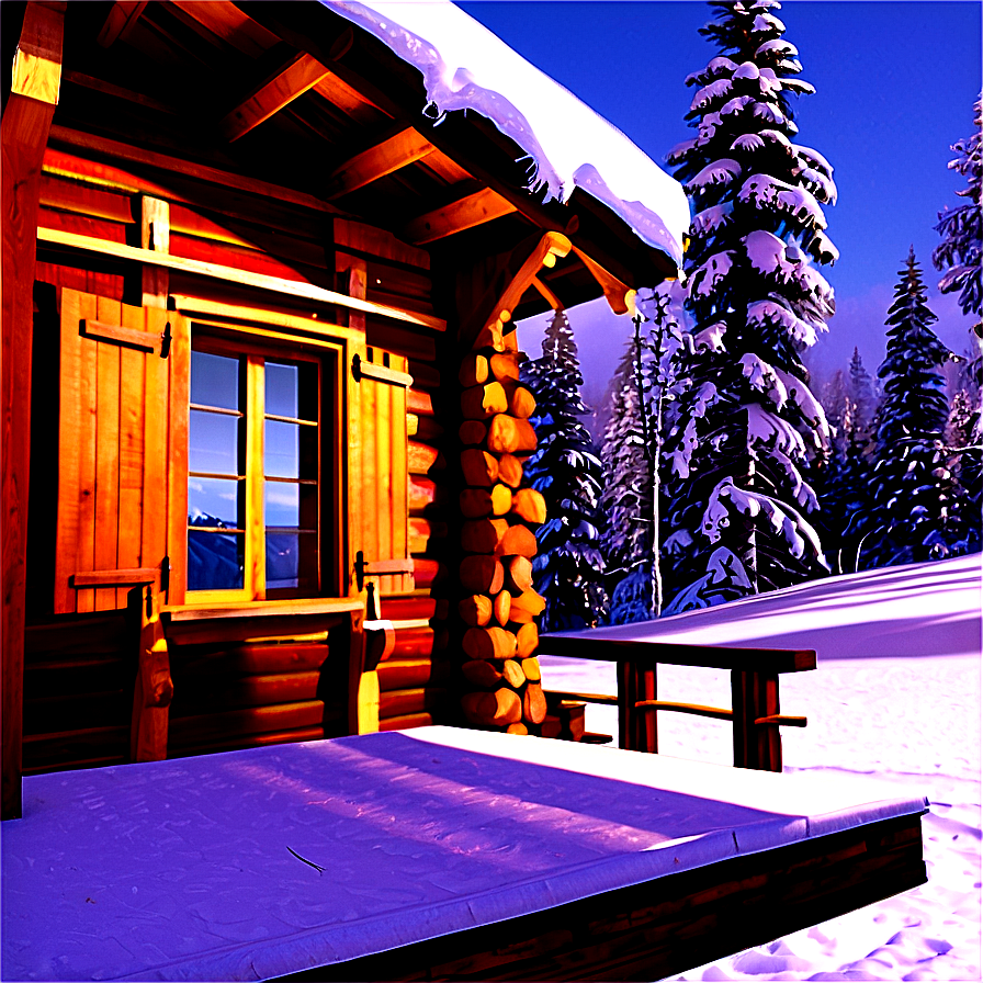 Ski Chalet Png 06132024 PNG